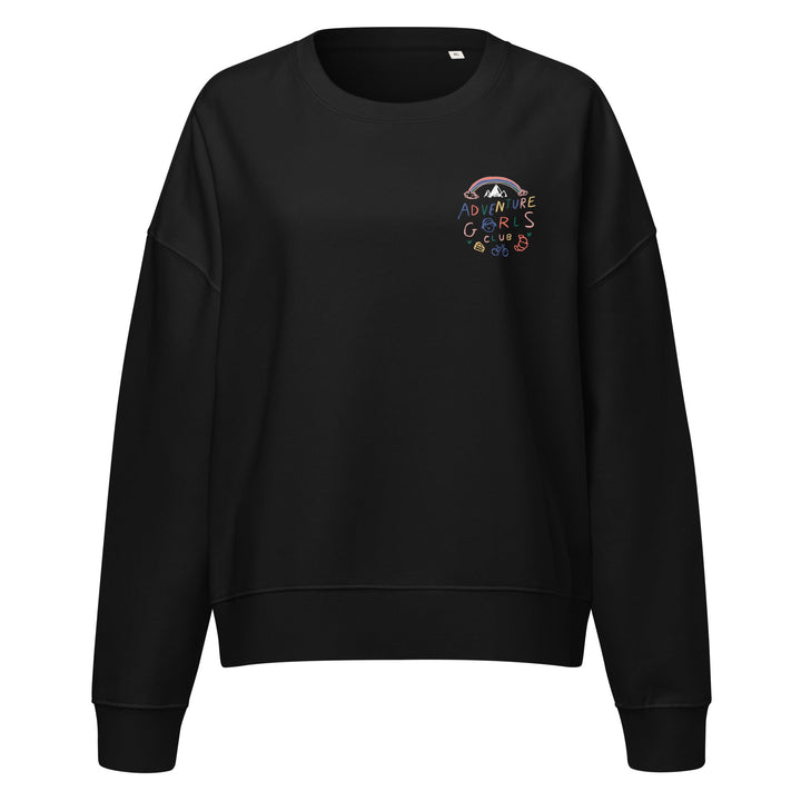 'Adventure Gorls' Club' Women’s organic crew neck sweatshirt - The Fun Shop by Tegan