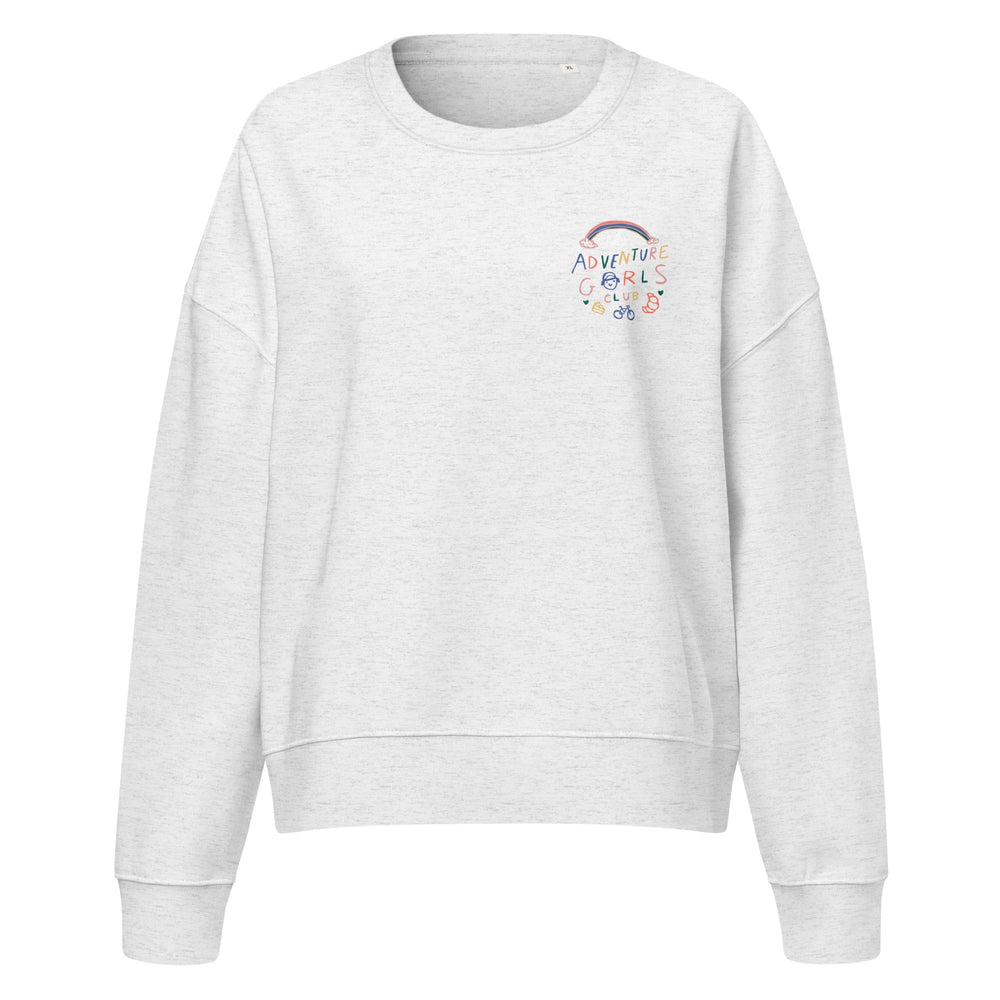 'Adventure Gorls' Club' Women’s organic crew neck sweatshirt - The Fun Shop by Tegan