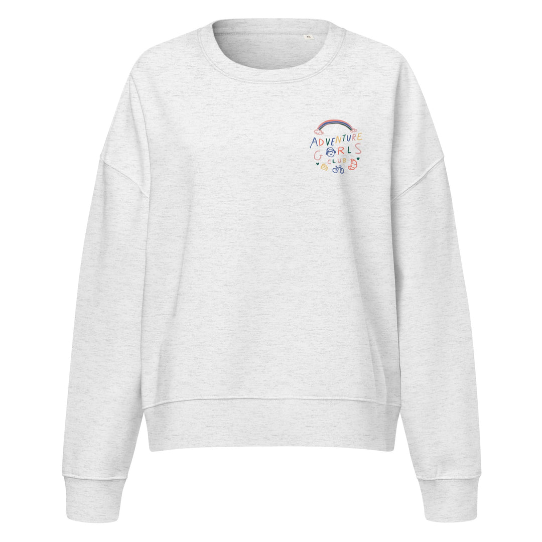 'Adventure Gorls' Club' Women’s organic crew neck sweatshirt - The Fun Shop by Tegan