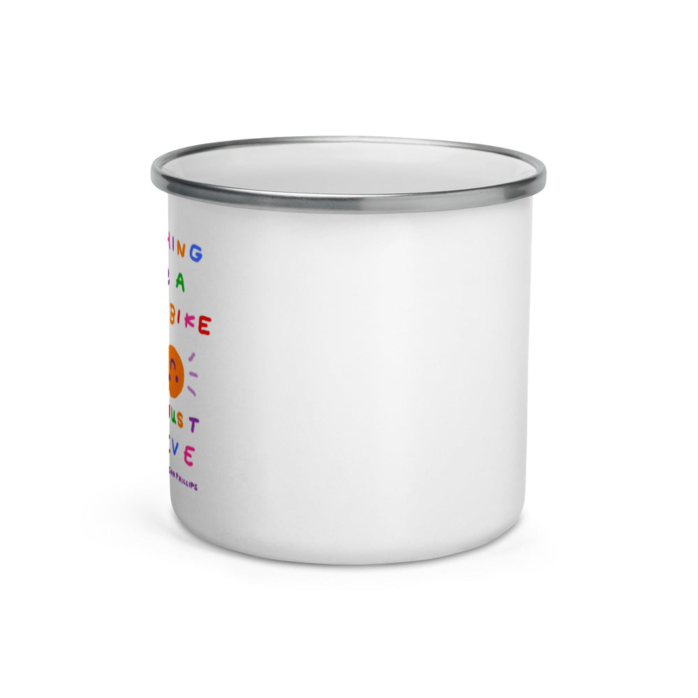 'Anything Can Be A Gravel Bike If You Just Believe' Camping Mug - THE FUN SHOP by Tegan