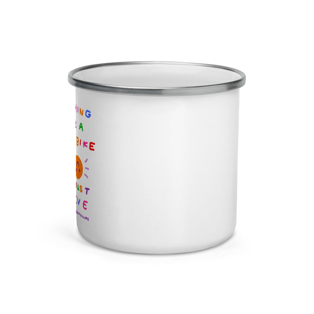 'Anything Can Be A Gravel Bike If You Just Believe' Camping Mug - THE FUN SHOP by Tegan