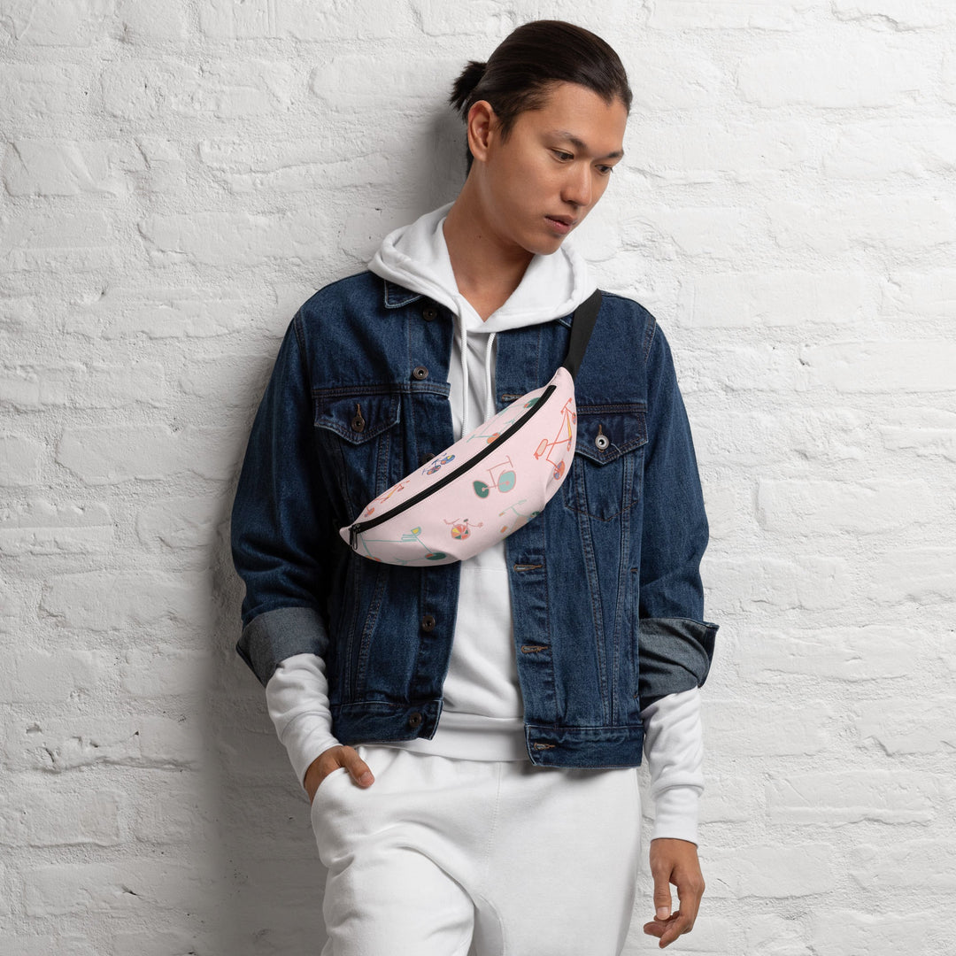 'Badly Drawn Bikes' Hip Bag - THE FUN SHOP by Tegan