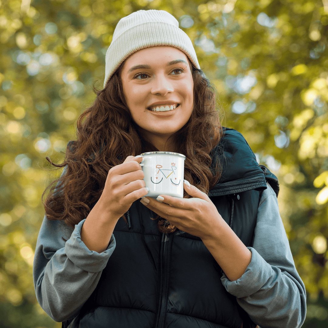 'Bike Rack' Camping Mug - THE FUN SHOP by Tegan
