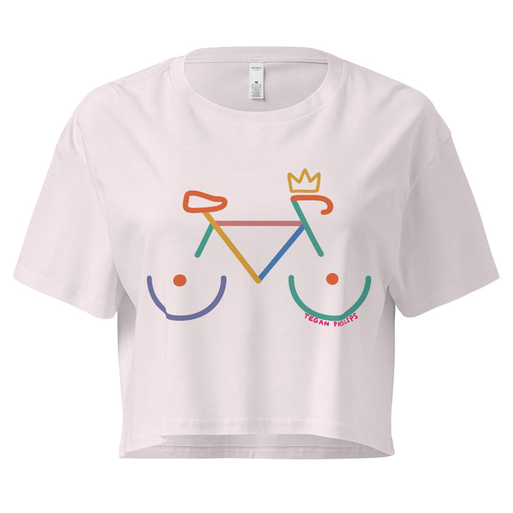 'Bike Rack - Colour' Crop Tee - The Fun Shop by Tegan