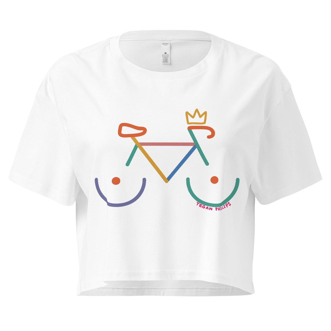 'Bike Rack - Colour' Crop Tee - The Fun Shop by Tegan