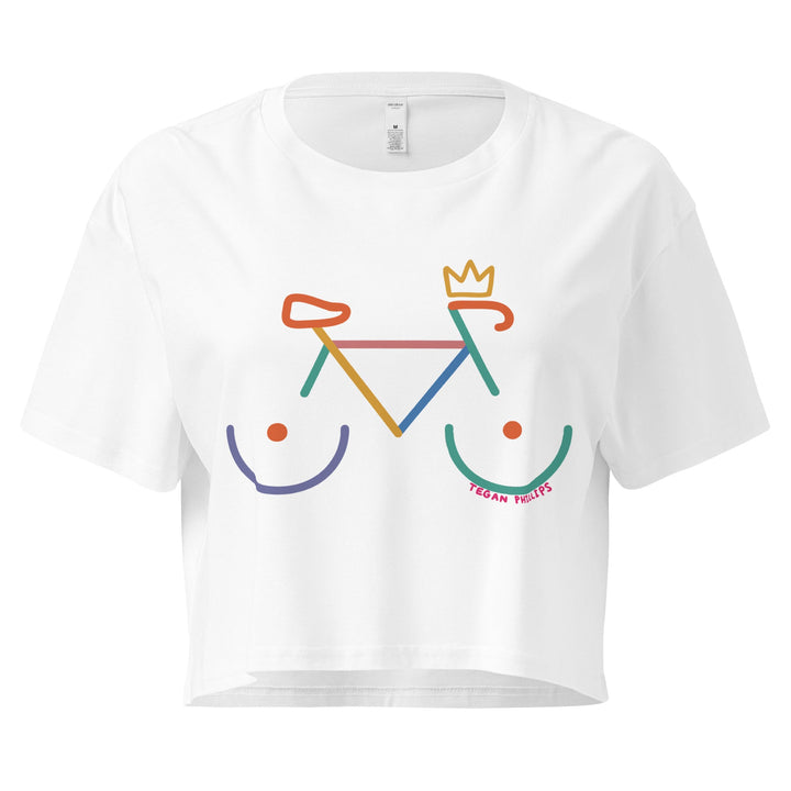 'Bike Rack - Colour' Crop Tee - The Fun Shop by Tegan