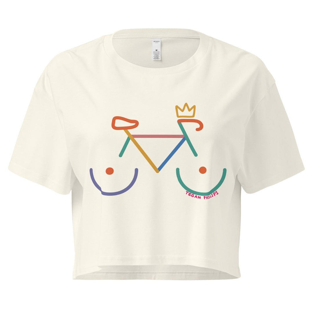 'Bike Rack - Colour' Crop Tee - The Fun Shop by Tegan