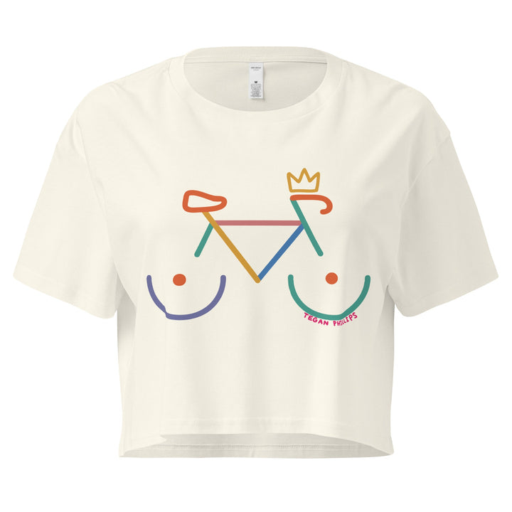 'Bike Rack - Colour' Crop Tee - The Fun Shop by Tegan