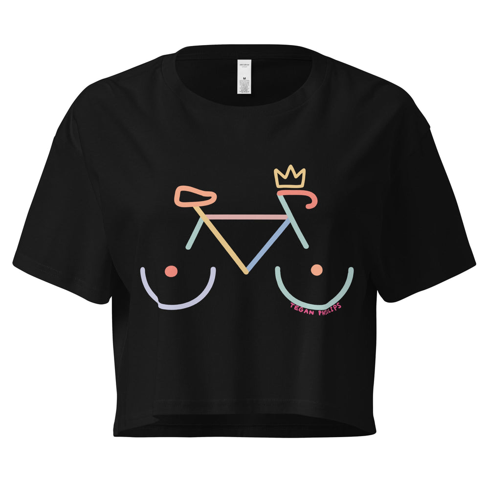'Bike Rack - Colour' Crop Tee - The Fun Shop by Tegan