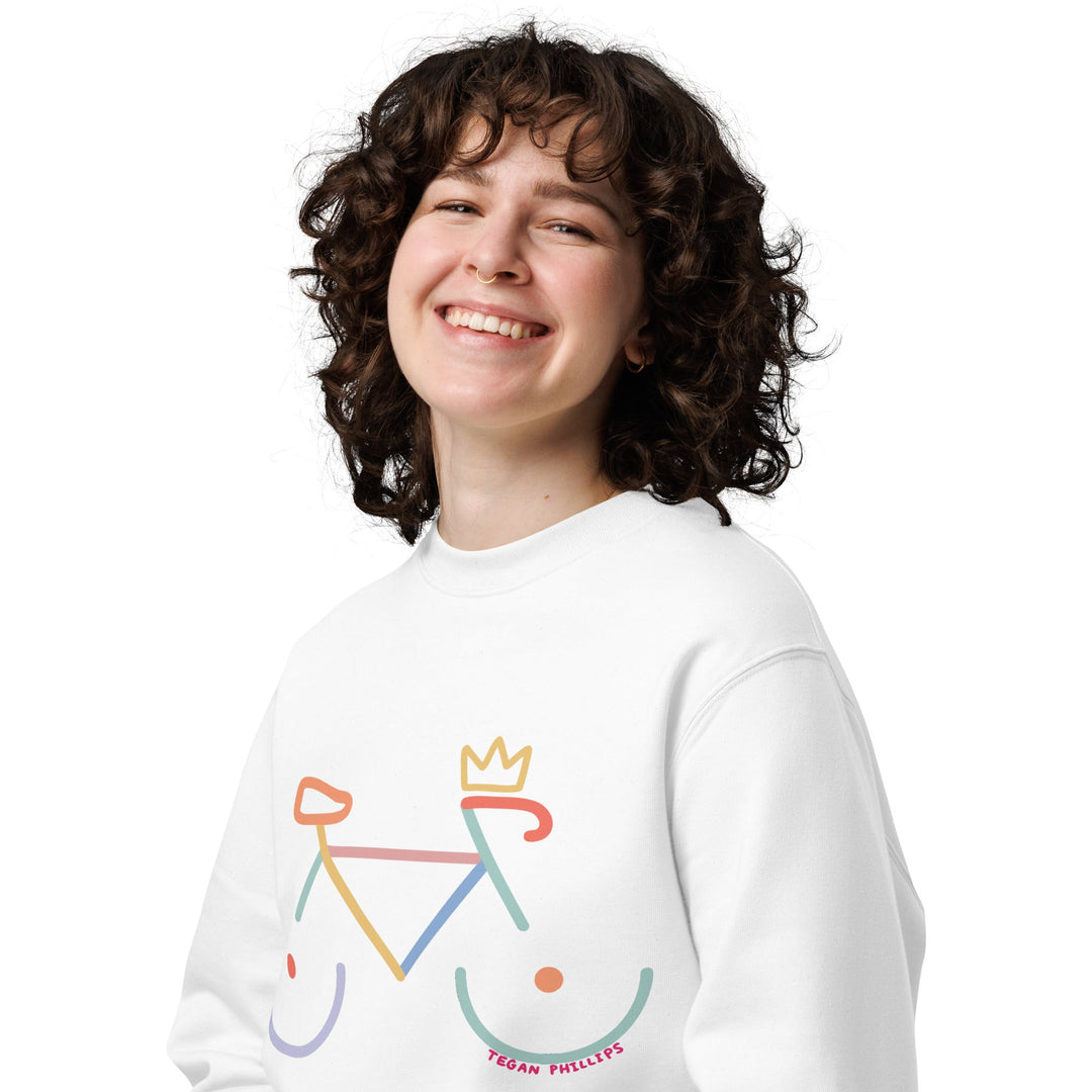 'Bike Rack: Colour' Organic Cotton Sweatshirt - The Fun Shop by Tegan