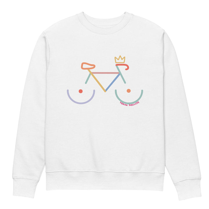 'Bike Rack: Colour' Organic Cotton Sweatshirt - The Fun Shop by Tegan