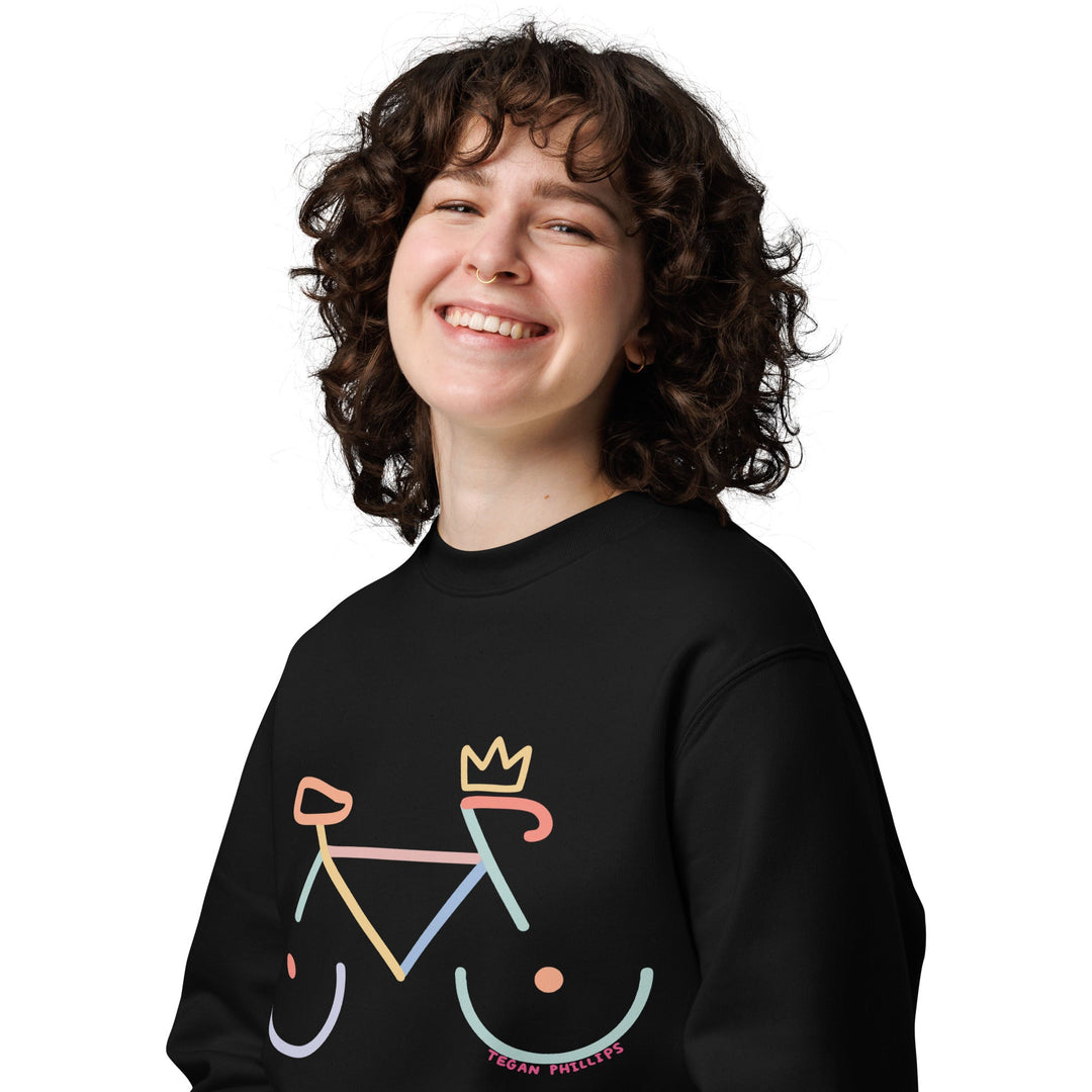 'Bike Rack: Colour' Organic Cotton Sweatshirt - The Fun Shop by Tegan