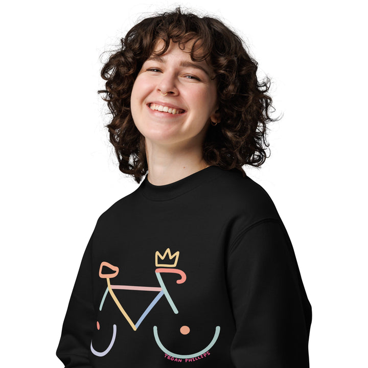 'Bike Rack: Colour' Organic Cotton Sweatshirt - The Fun Shop by Tegan