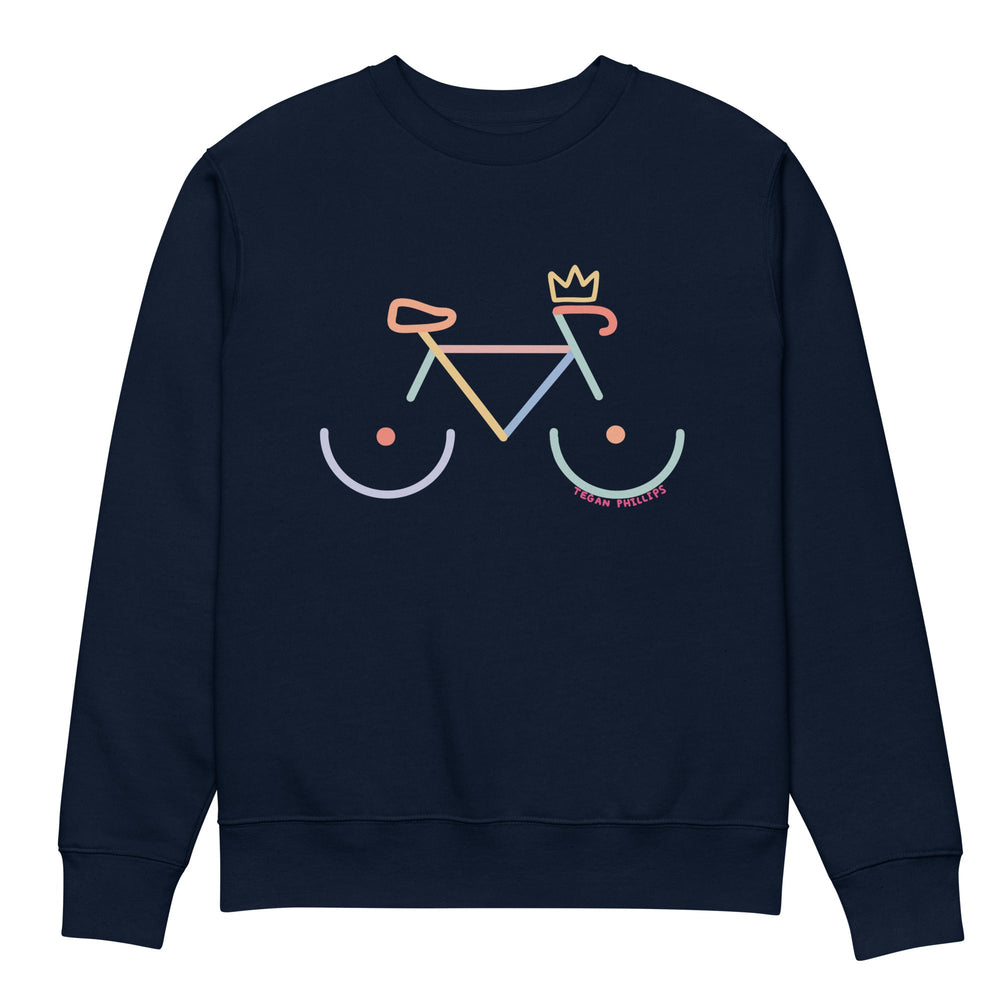 'Bike Rack: Colour' Organic Cotton Sweatshirt - The Fun Shop by Tegan