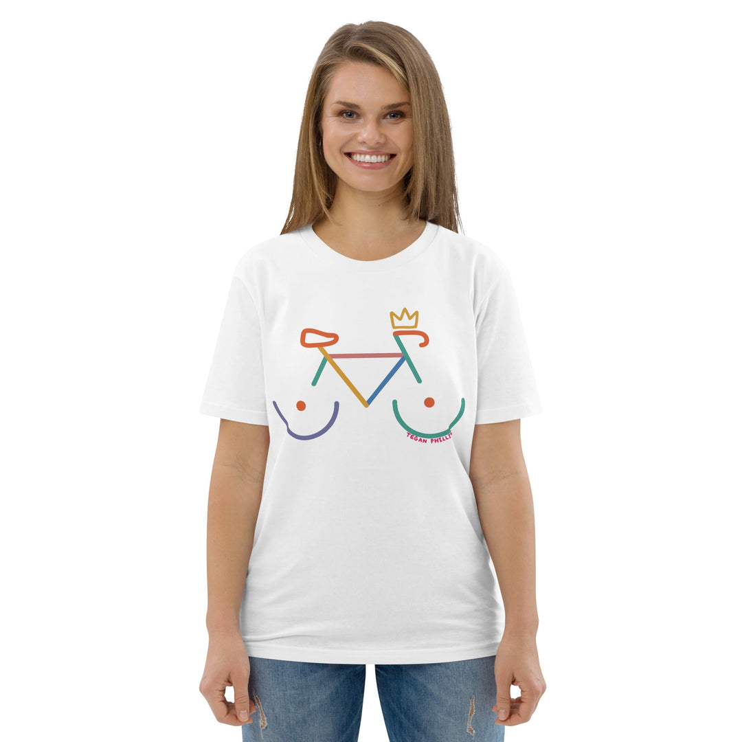 'Bike Rack: Colour' Organic Cotton Tee - The Fun Shop by Tegan