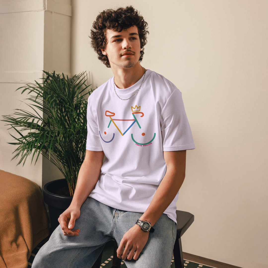 'Bike Rack: Colour' Organic Cotton Tee - The Fun Shop by Tegan