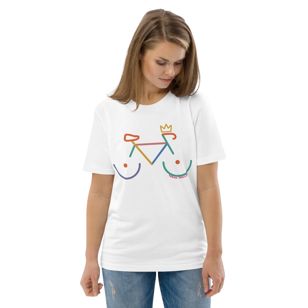'Bike Rack: Colour' Organic Cotton Tee - The Fun Shop by Tegan