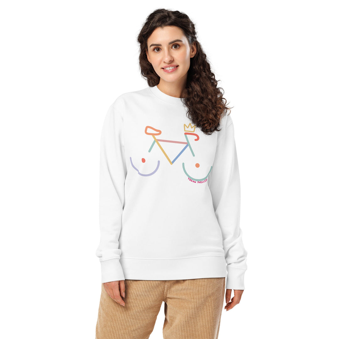 'Bike Rack: Colour' Organic Sweatshirt - The Fun Shop by Tegan