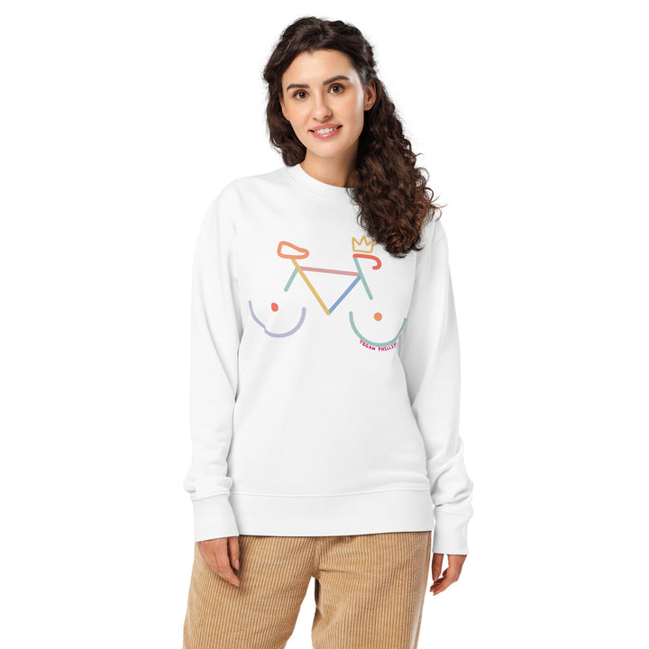 'Bike Rack: Colour' Organic Sweatshirt - The Fun Shop by Tegan