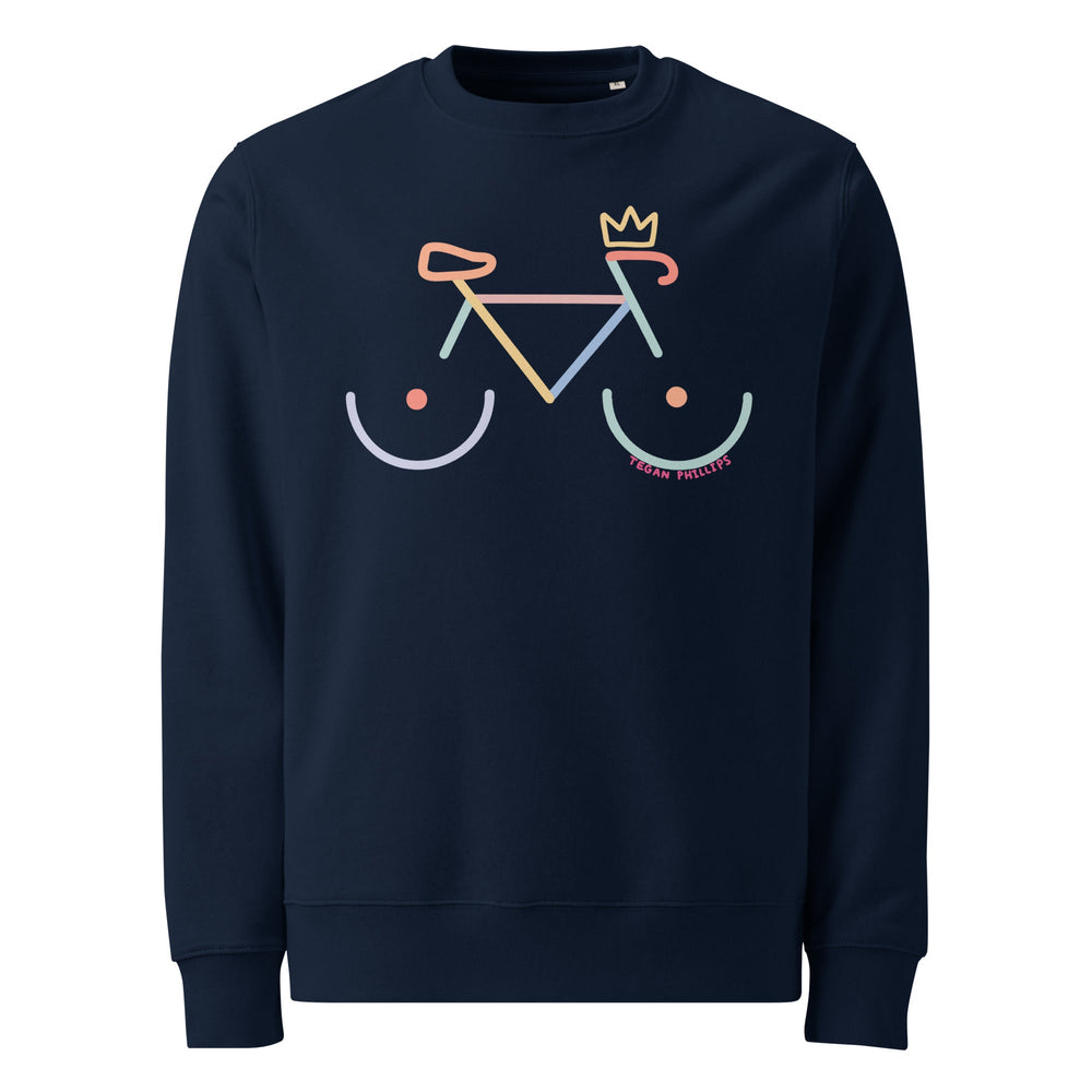 'Bike Rack: Colour' Organic Sweatshirt - The Fun Shop by Tegan