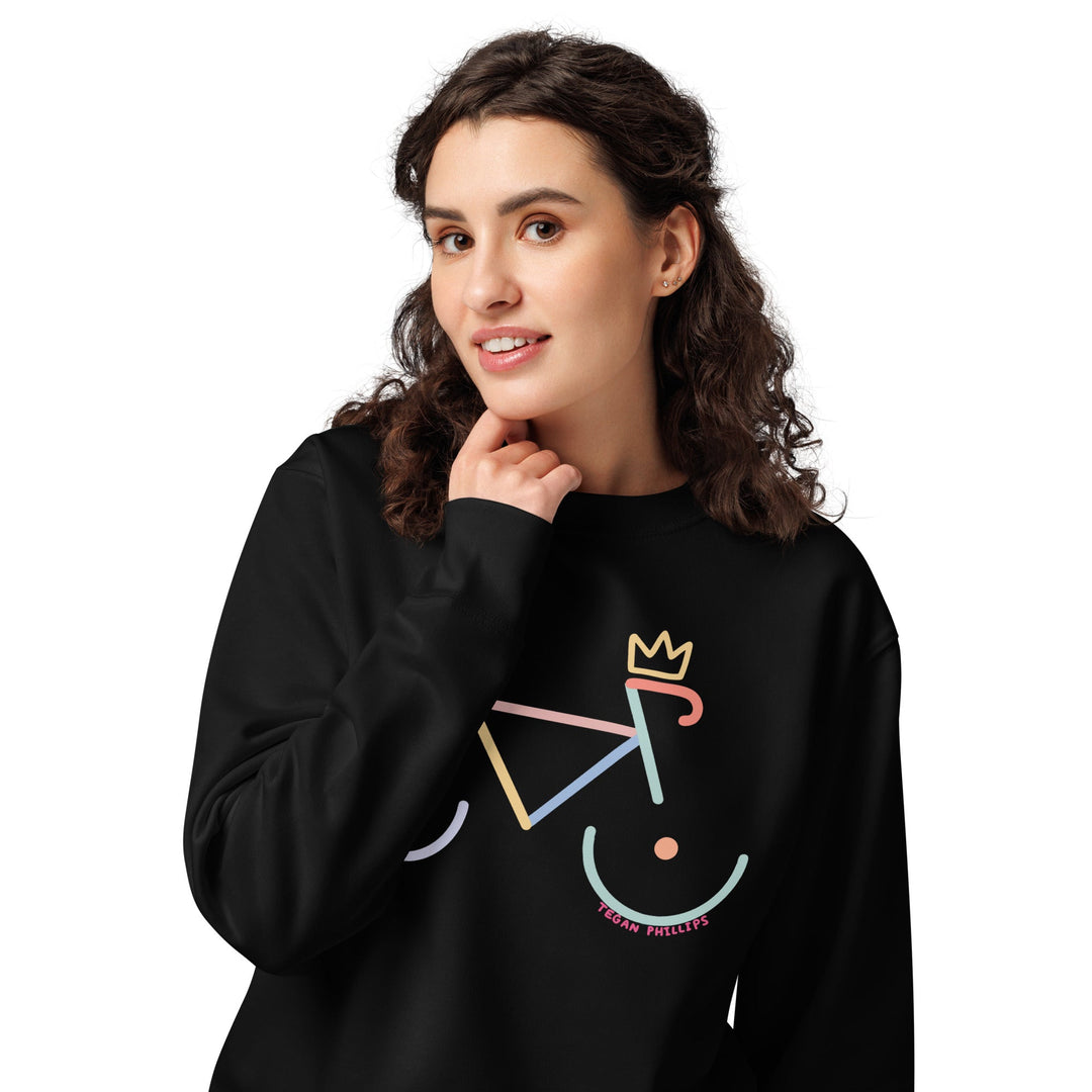 'Bike Rack: Colour' Organic Sweatshirt - The Fun Shop by Tegan