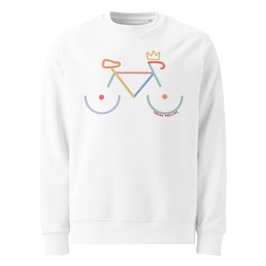 'Bike Rack: Colour' Organic Sweatshirt - The Fun Shop by Tegan