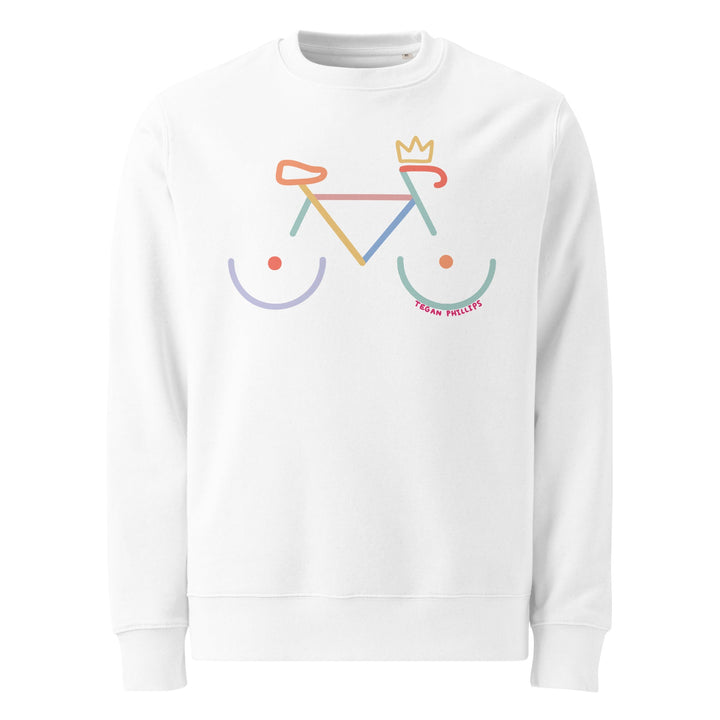 'Bike Rack: Colour' Organic Sweatshirt - The Fun Shop by Tegan