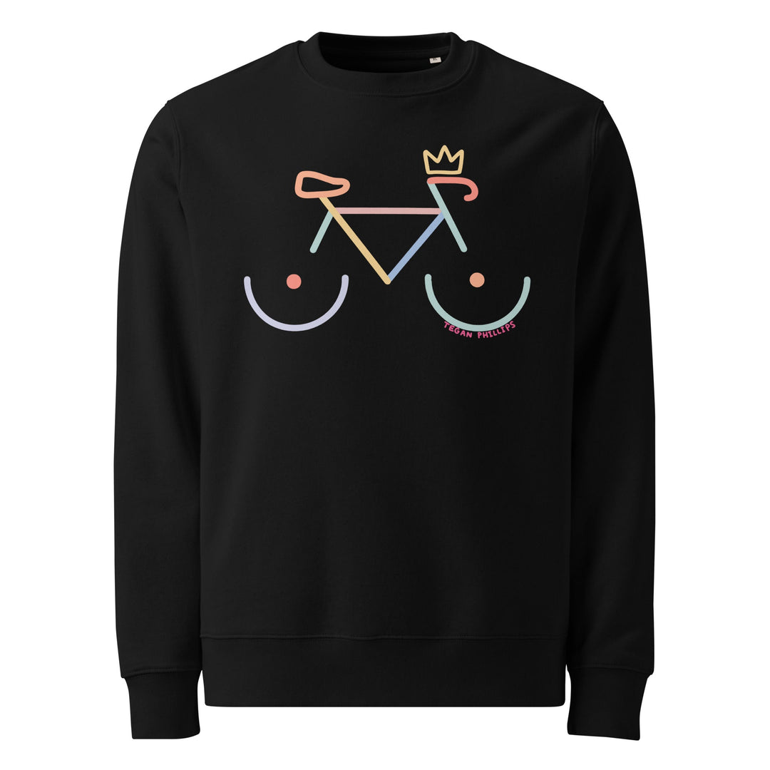 'Bike Rack: Colour' Organic Sweatshirt - The Fun Shop by Tegan
