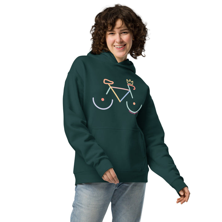 'Bike Rack: Colour' Oversized Hoodie - The Fun Shop by Tegan