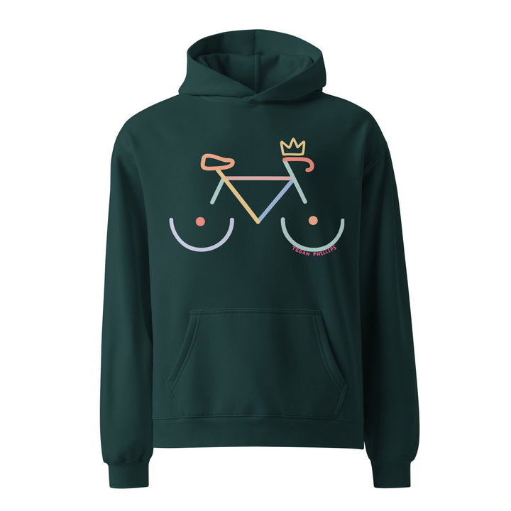 'Bike Rack: Colour' Oversized Hoodie - The Fun Shop by Tegan