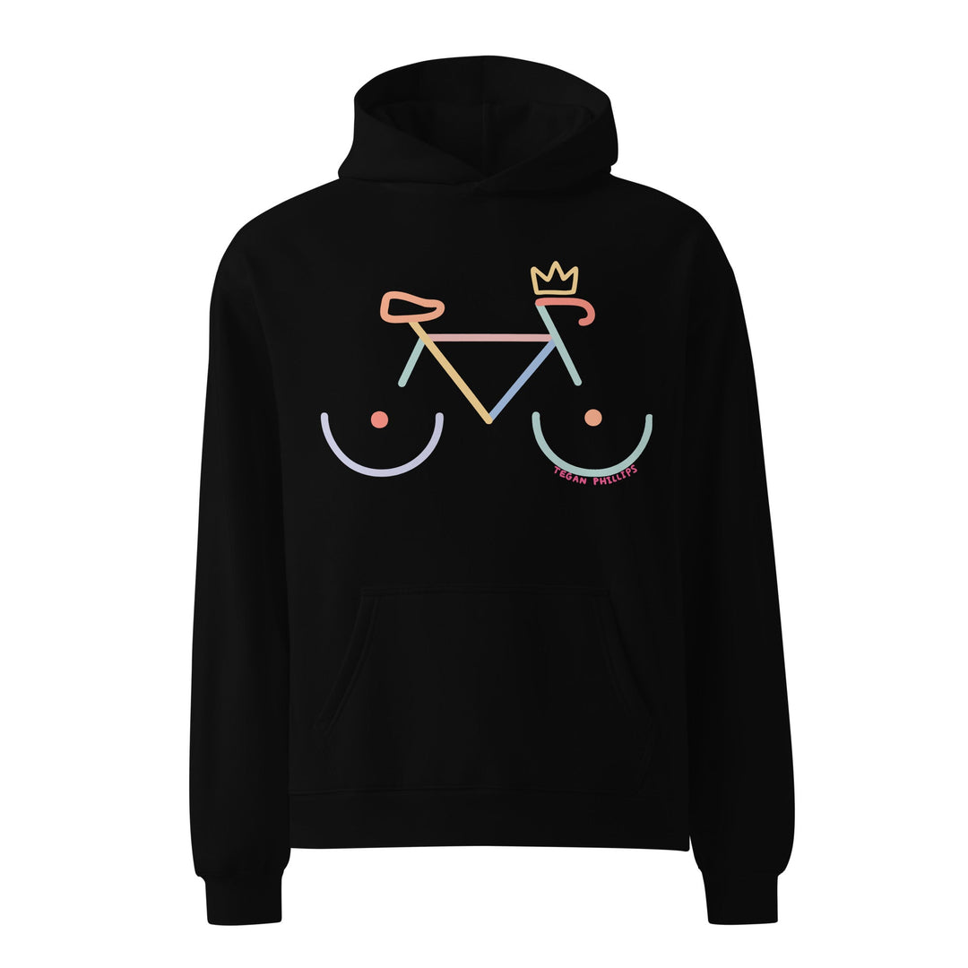 'Bike Rack: Colour' Oversized Hoodie - The Fun Shop by Tegan