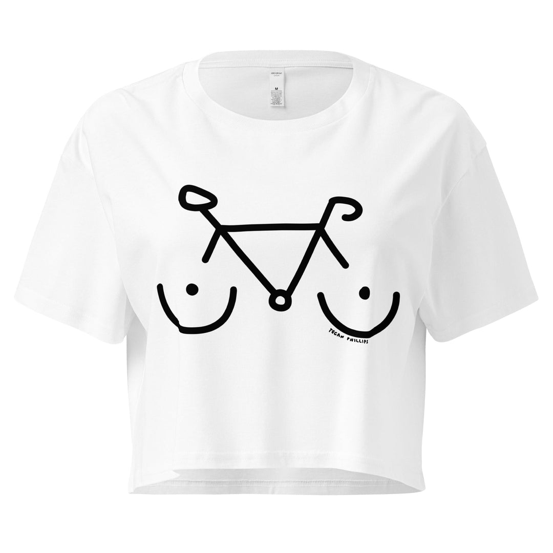 'Bike Rack' Crop Tee - THE FUN SHOP by Tegan