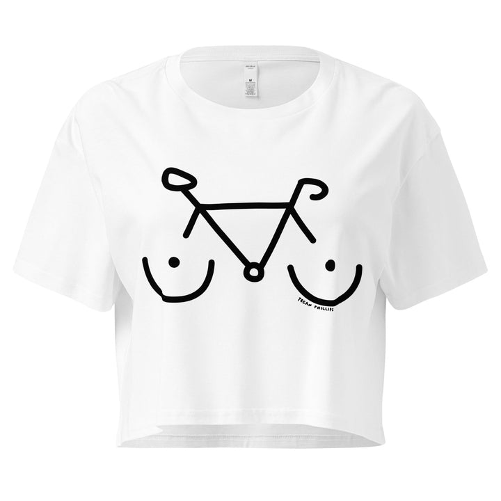 'Bike Rack' Crop Tee - THE FUN SHOP by Tegan