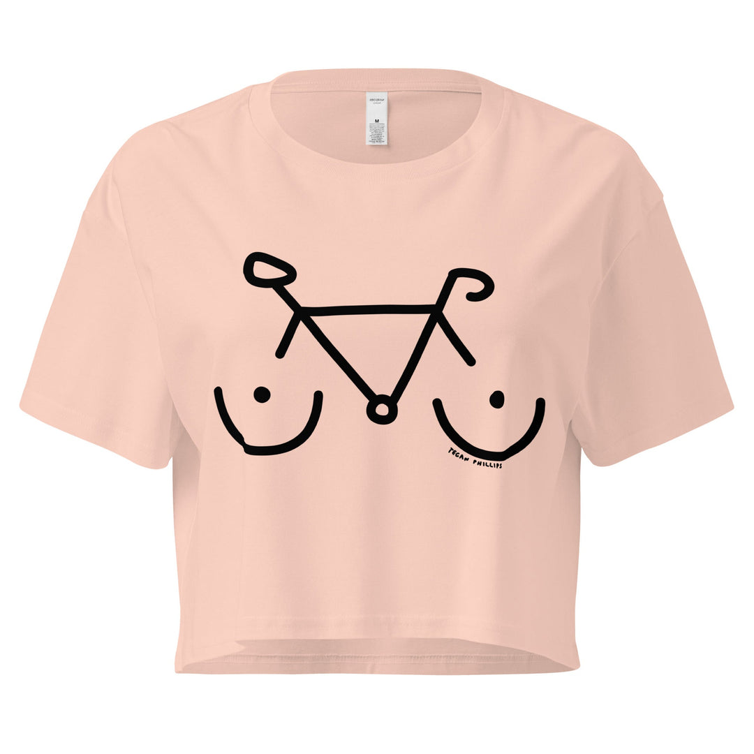 'Bike Rack' Crop Tee - THE FUN SHOP by Tegan