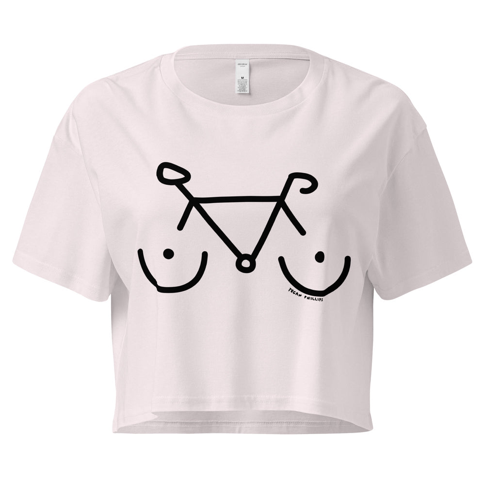 'Bike Rack' Crop Tee - THE FUN SHOP by Tegan