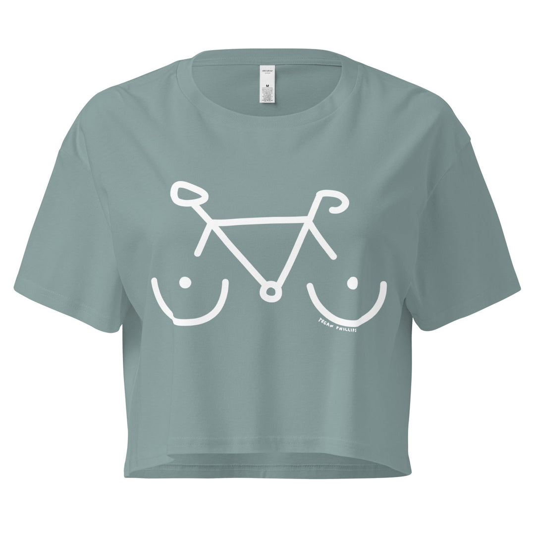 'Bike Rack' Crop Tee - THE FUN SHOP by Tegan