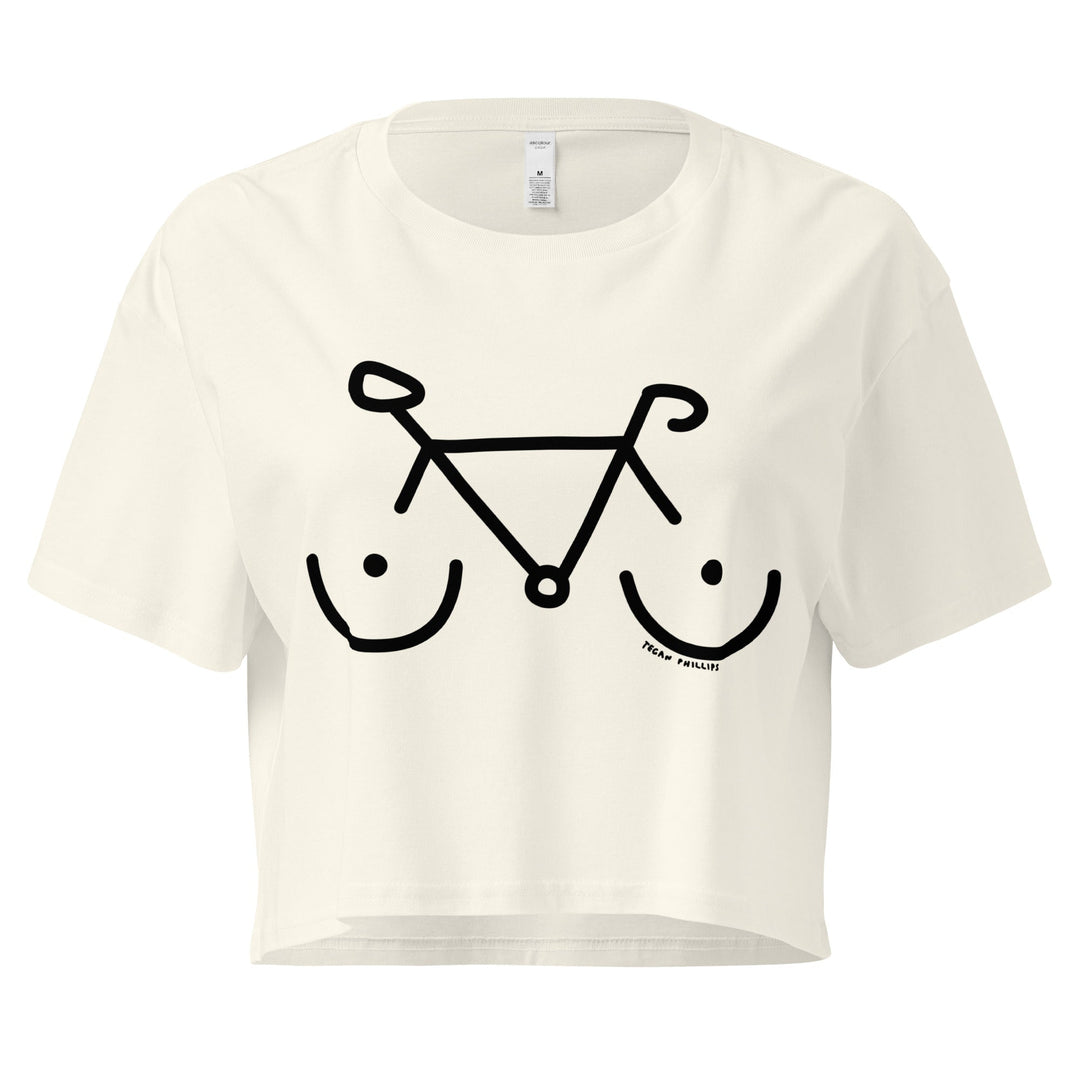 'Bike Rack' Crop Tee - THE FUN SHOP by Tegan