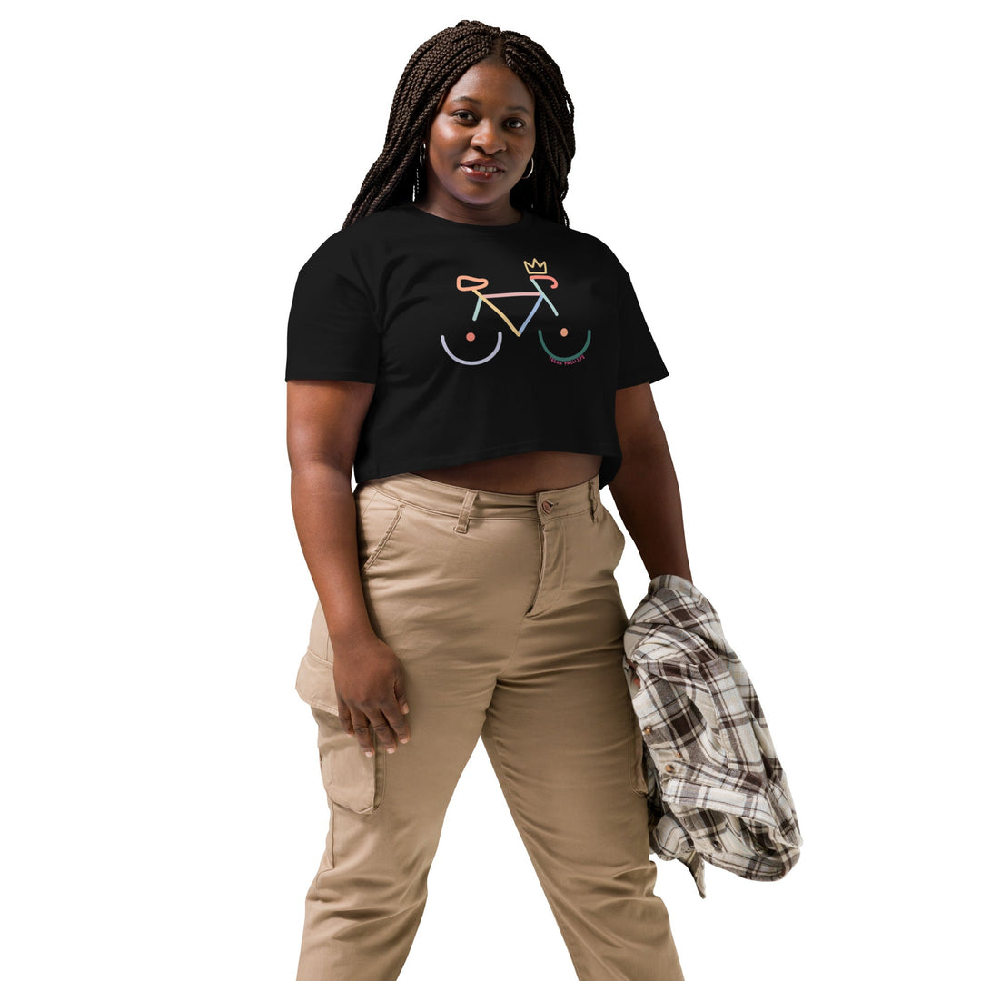 'Bike Rack' Crop Tee - Colour - THE FUN SHOP by Tegan