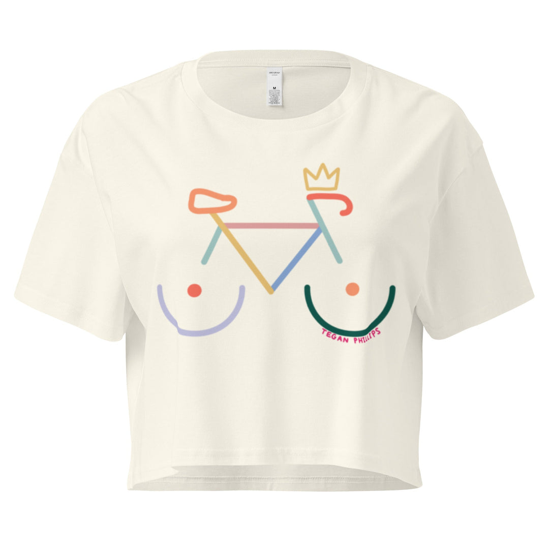 'Bike Rack' Crop Tee - Colour - THE FUN SHOP by Tegan