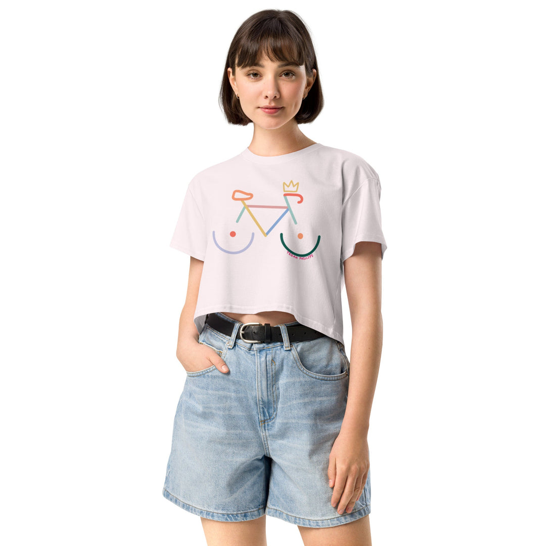 'Bike Rack' Crop Tee - Colour - THE FUN SHOP by Tegan