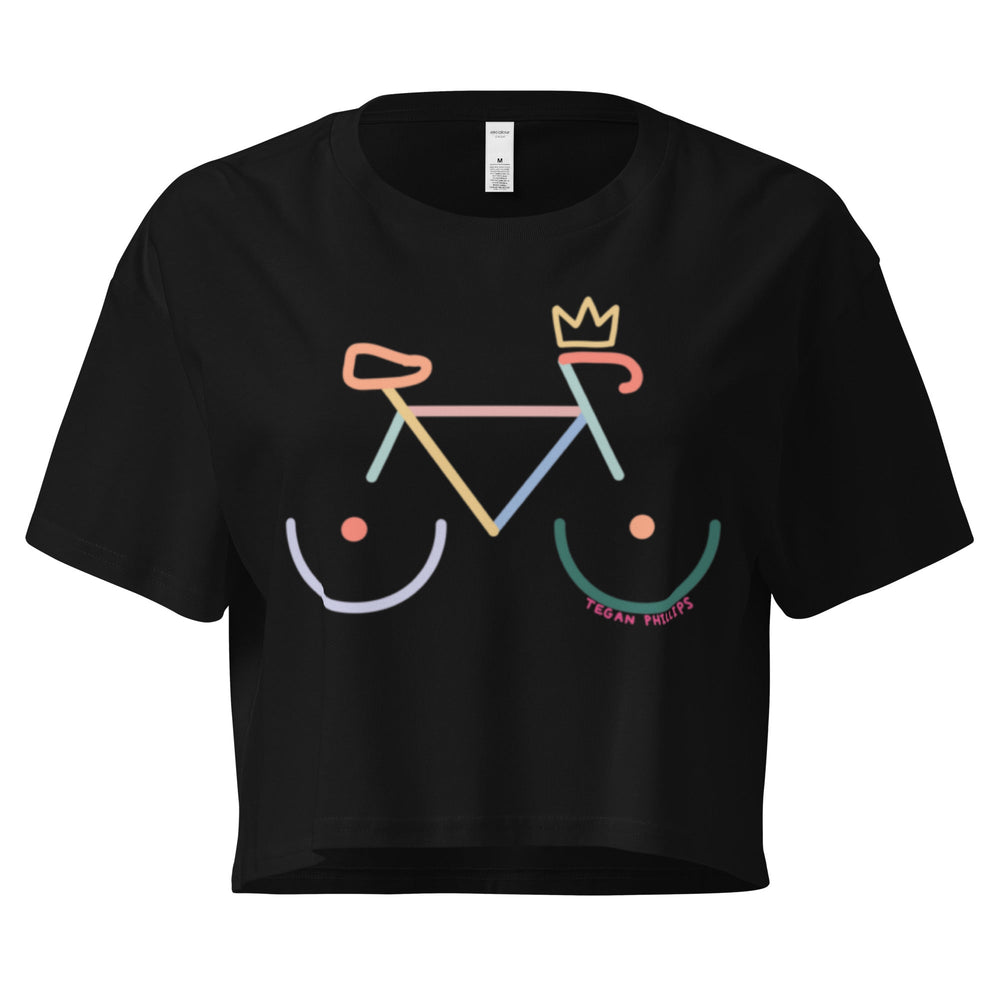 'Bike Rack' Crop Tee - Colour - THE FUN SHOP by Tegan