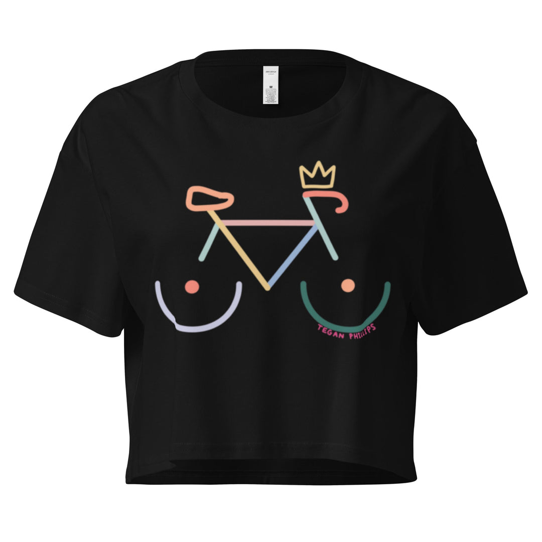 'Bike Rack' Crop Tee - Colour - THE FUN SHOP by Tegan