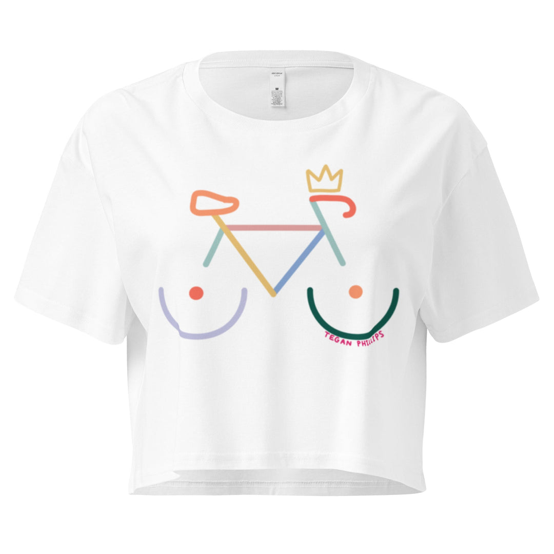 'Bike Rack' Crop Tee - Colour - THE FUN SHOP by Tegan