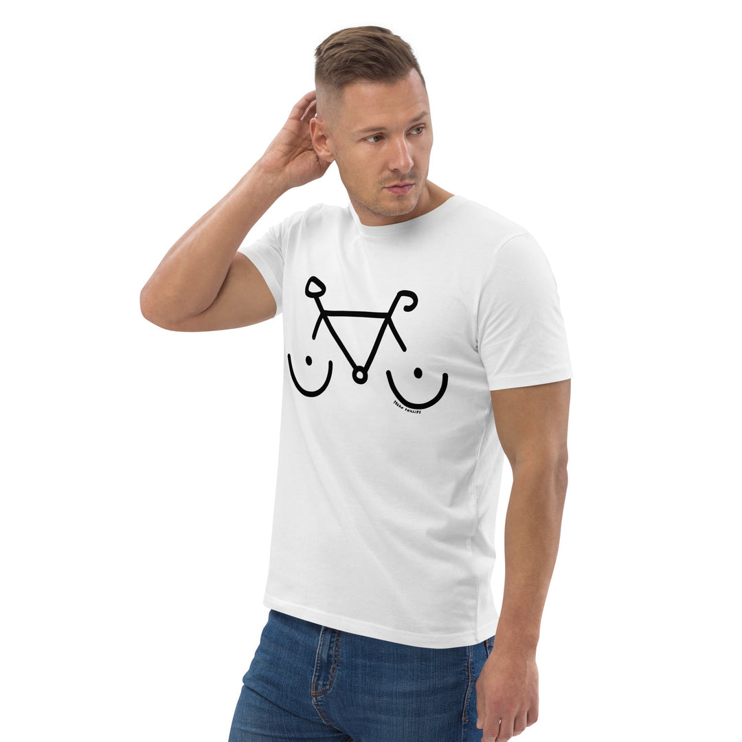 'Bike Rack' Organic Cotton Tee - THE FUN SHOP by Tegan
