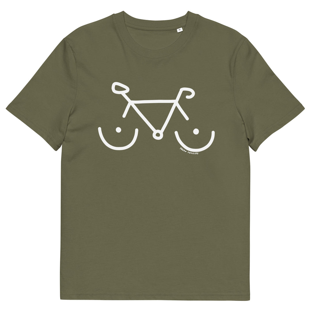 'Bike Rack' Organic Cotton Tee - THE FUN SHOP by Tegan