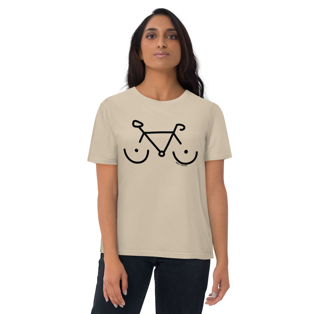 'Bike Rack' Organic Cotton Tee - THE FUN SHOP by Tegan