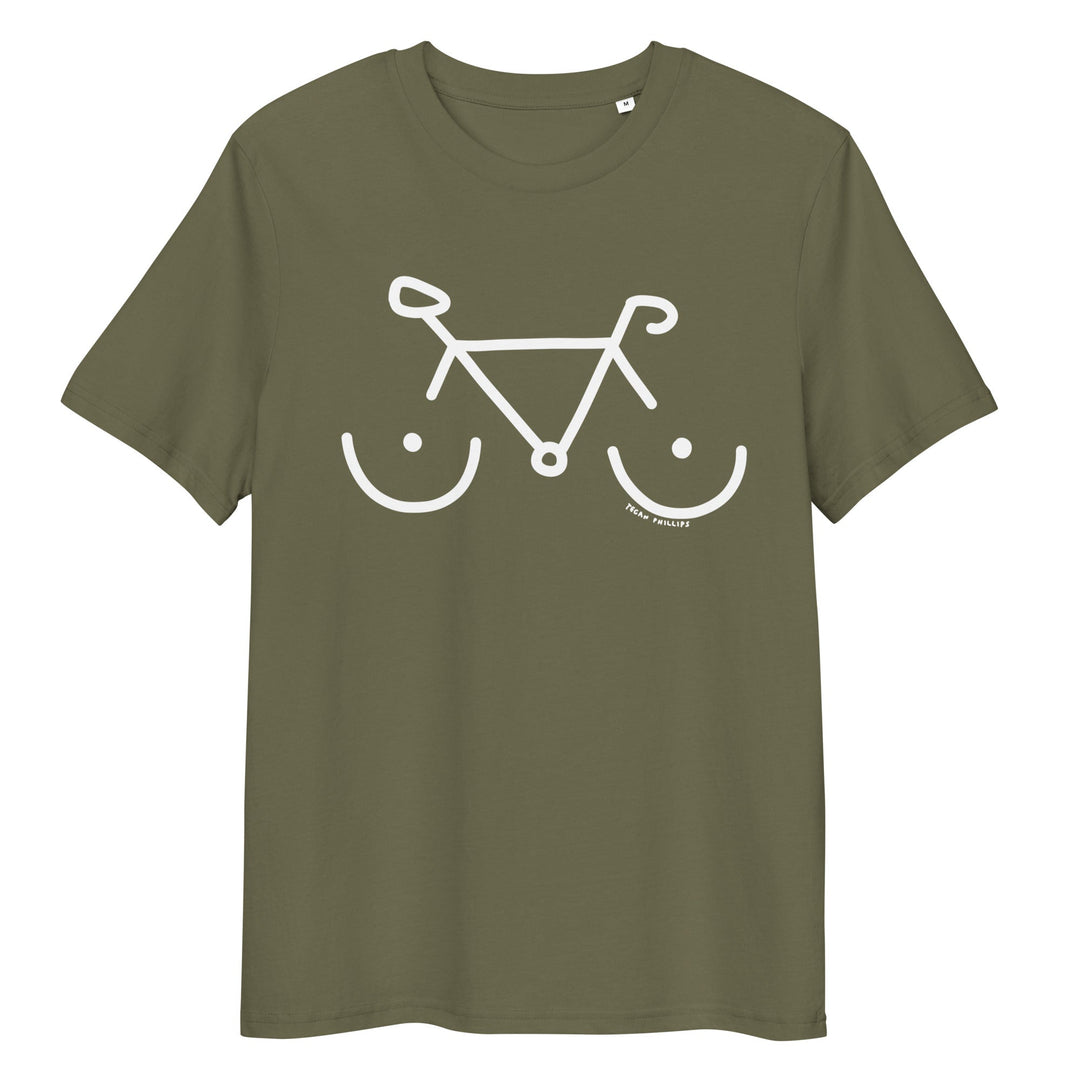 'Bike Rack' Organic Cotton Tee - THE FUN SHOP by Tegan