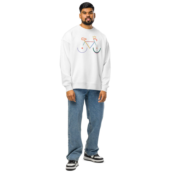 'Bike Rack' Organic Oversized Sweatshirt - THE FUN SHOP by Tegan