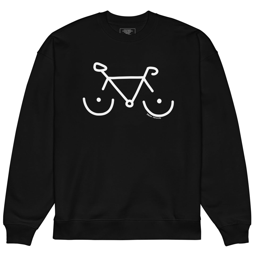 'Bike Rack' Organic Oversized Sweatshirt - THE FUN SHOP by Tegan