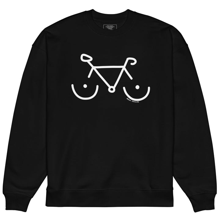 'Bike Rack' Organic Oversized Sweatshirt - THE FUN SHOP by Tegan
